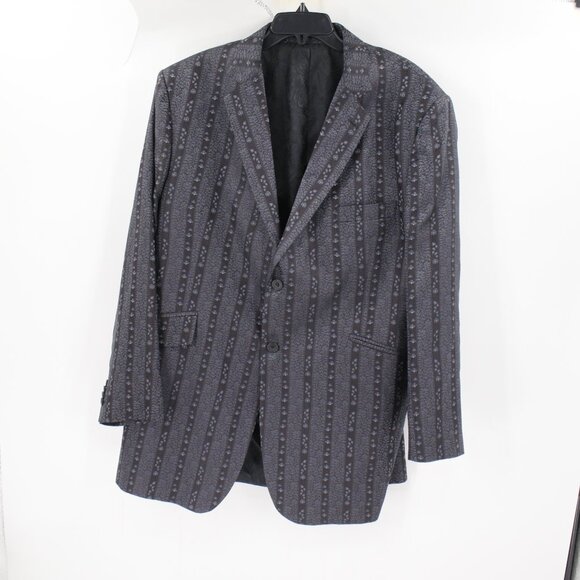 Favourbrook Sport coat Men's 46 Two Button Single Breasted Floral Silk striped - Picture 2 of 16